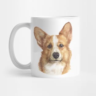 Pembroke Welsh Corgi Watercolor Art Mug